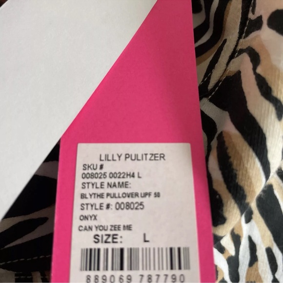 NWT Lilly Pulitzer UPF 50 Luxletic Blythe Top Can You Zee Me - Picture 11 of 11